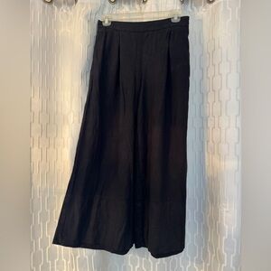 Banana Republic Wide Leg Cropped Elegant Black Pants- Size XS